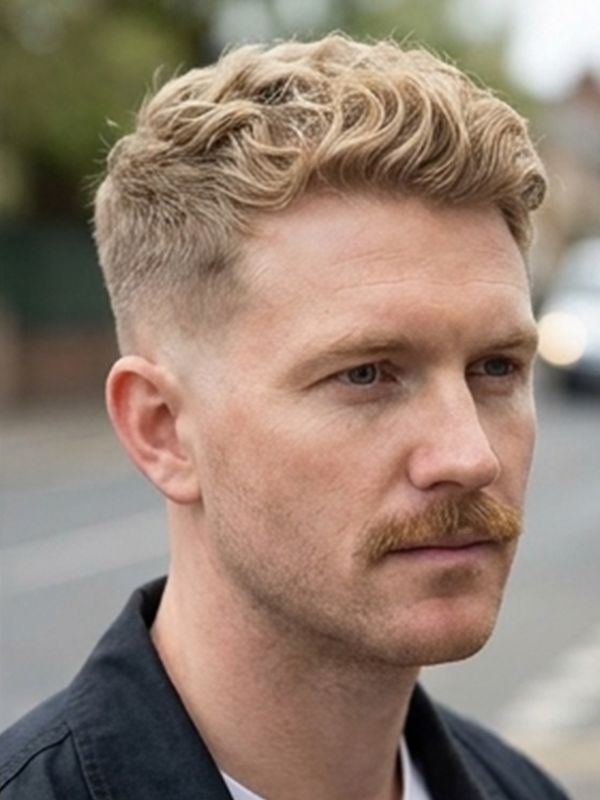 Crew cut avec skin fade net