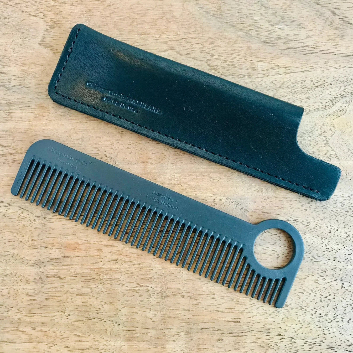 Chicago Comb Co. Peigne à Cheveux Modèle No. 1 – Fibre de Carbone