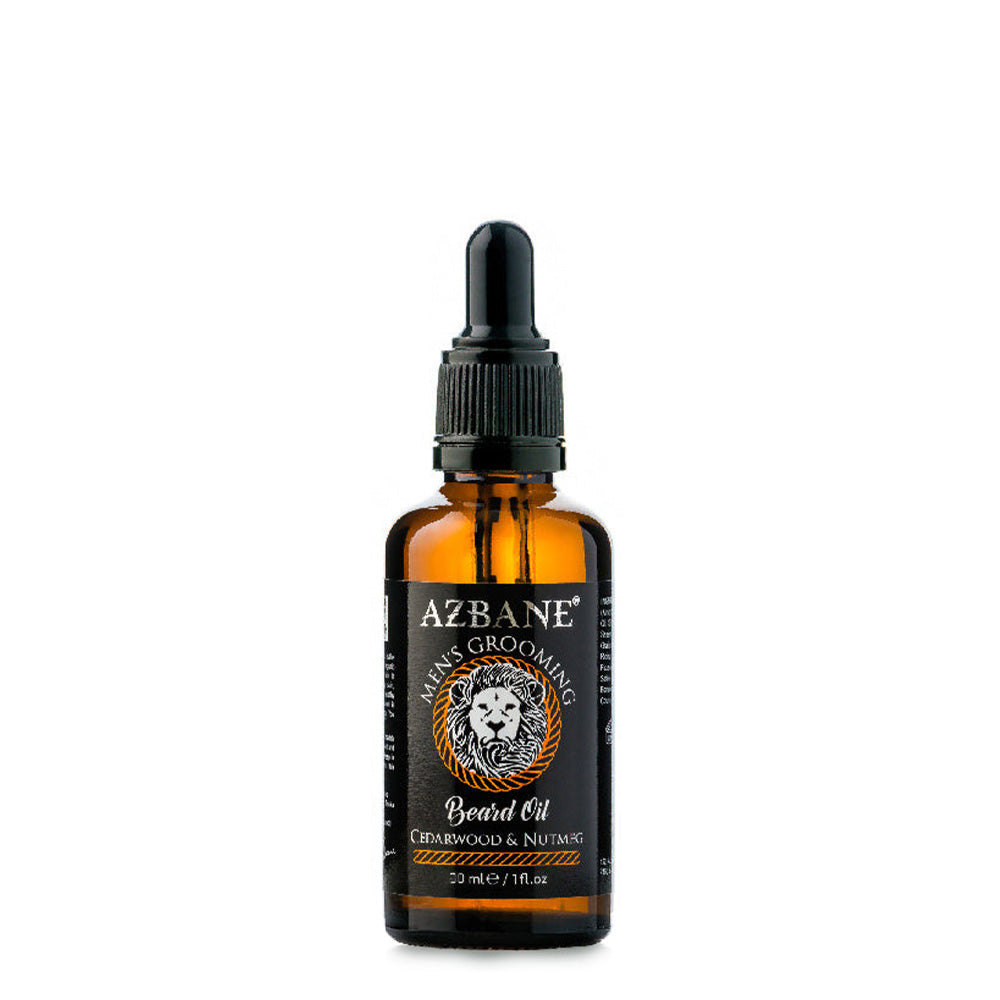 Huile à barbe Azbane – Cèdre & Muscade