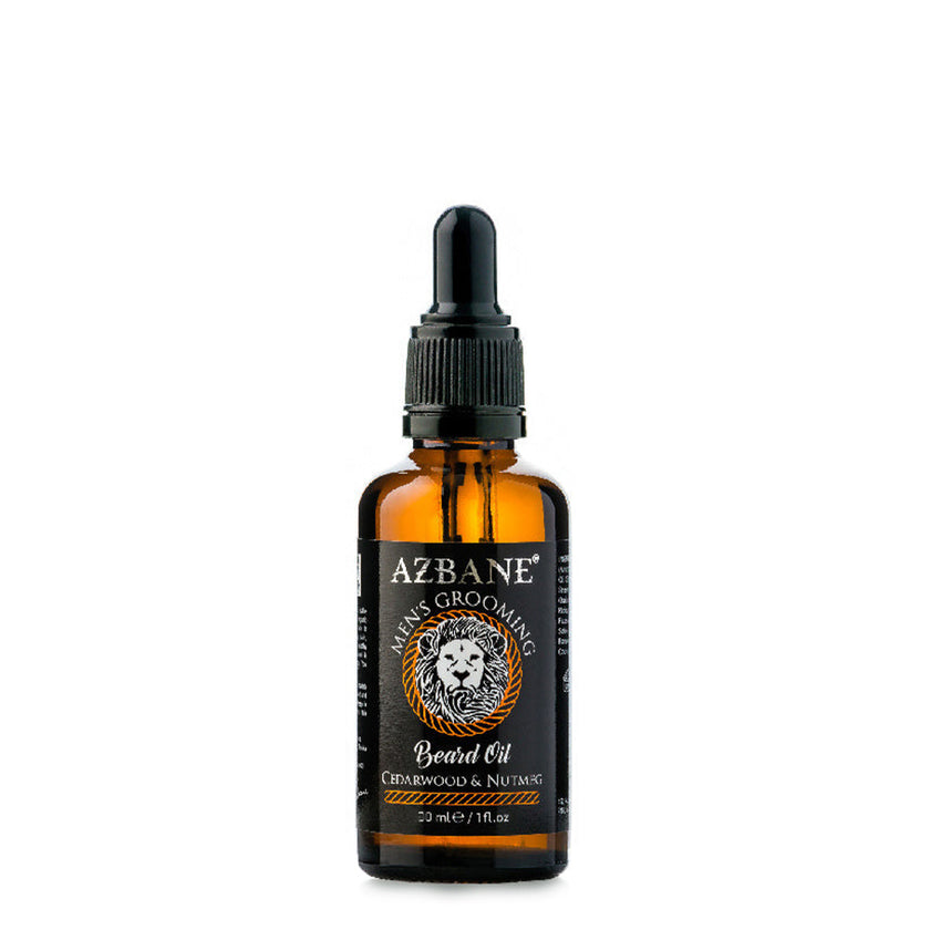 Huile à barbe Azbane – Cèdre & Muscade