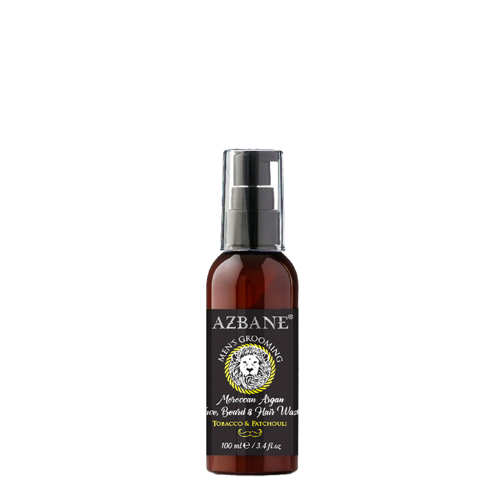 Azbane Moroccan Argan Nettoyant pour le Visage, la Barbe et les Cheveux