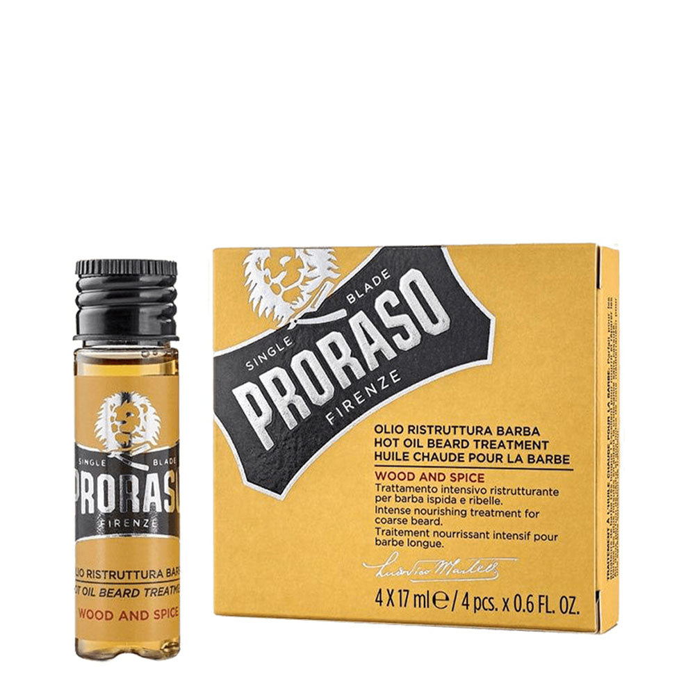 Traitement d'Huile Chaude pour Barbe Proraso – Bois & Épices