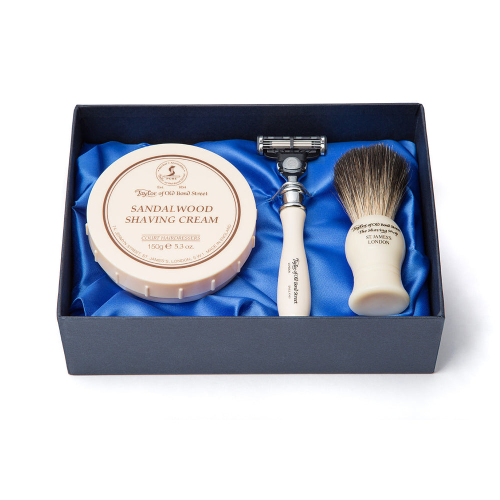 Taylor of Old Bond Street Victorian Coffret cadeau doublé satin