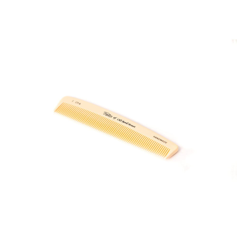 Taylor of Old Bond Street Peigne de poche – Imitation ivoire, fines dents