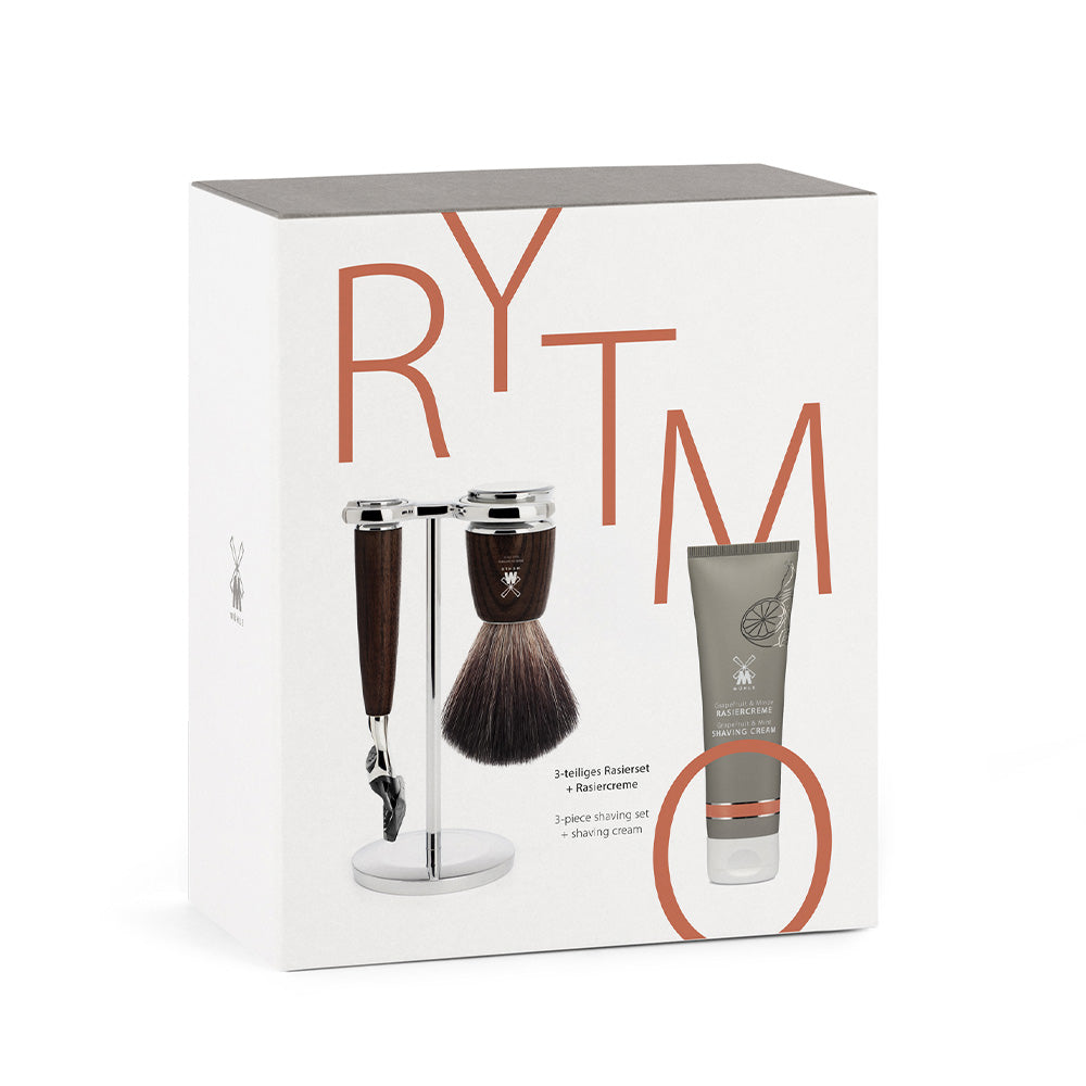 Mühle Gift Set 2-Piece - Grapefruit & Mint - Walnut - Synthetic Hair