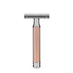 Ensemble de rasage traditionnel - Rasoir de sûreté - Fibre® - Or rose