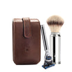 Ensemble de rasage marron