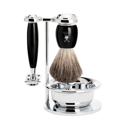 Image de Vivo Safety Razor Shaving Set 4-Piece - Black