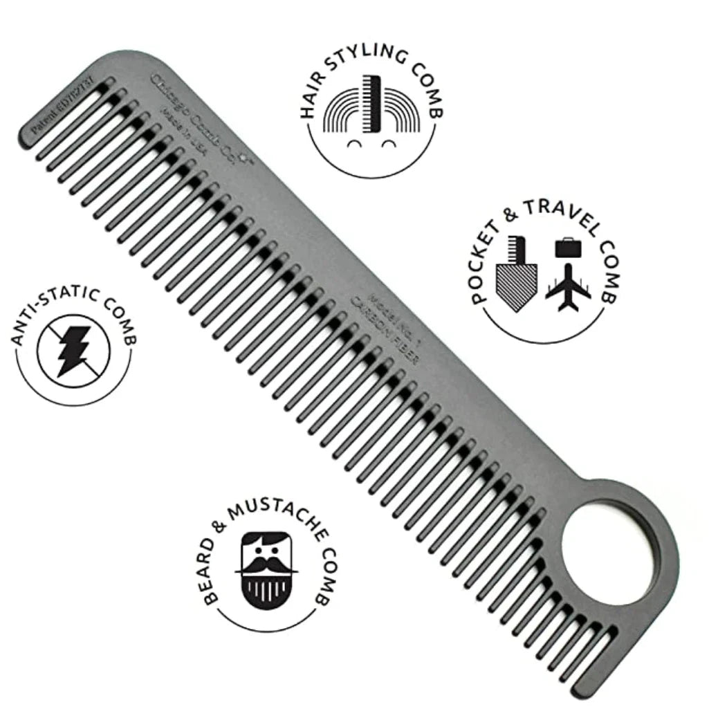 Hair Comb Model No. 1 – Carbon Fiber