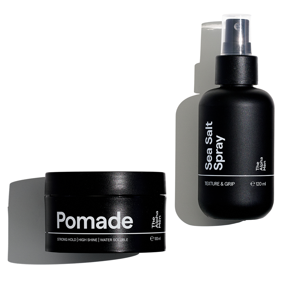 Pomade + Sea Salt Spray Styling Duo