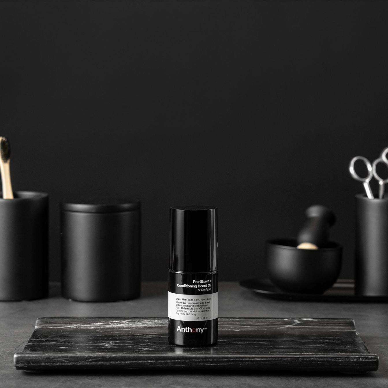 Anthony Huile de Pré-Rasage + Conditionnement pour Barbe