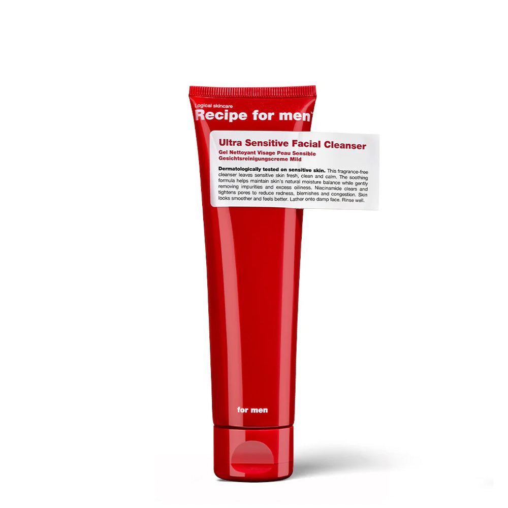Recette pour Homme Nettoyant Visage Ultra Sensible