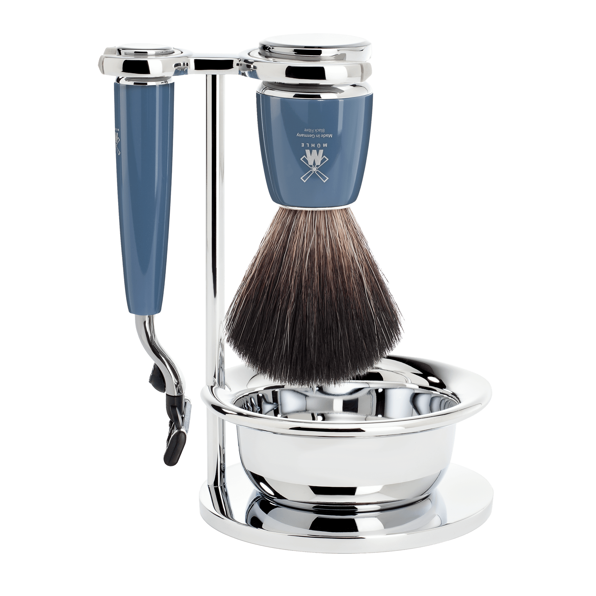 Mühle Rytmo Mach3 Shaving Set 4-Piece - Petrol