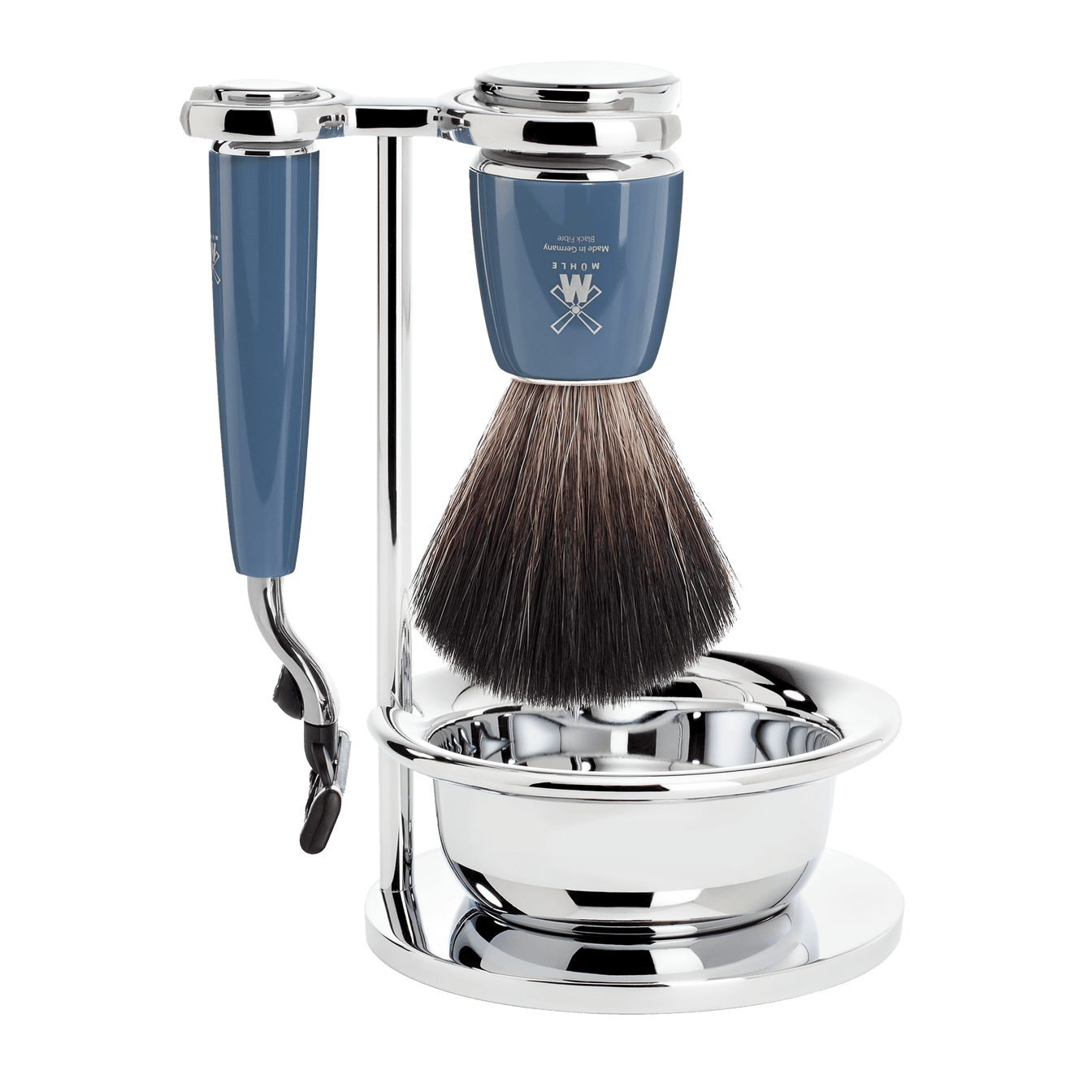 Mühle Rytmo Mach3 Shaving Set 4-Piece - Petrol