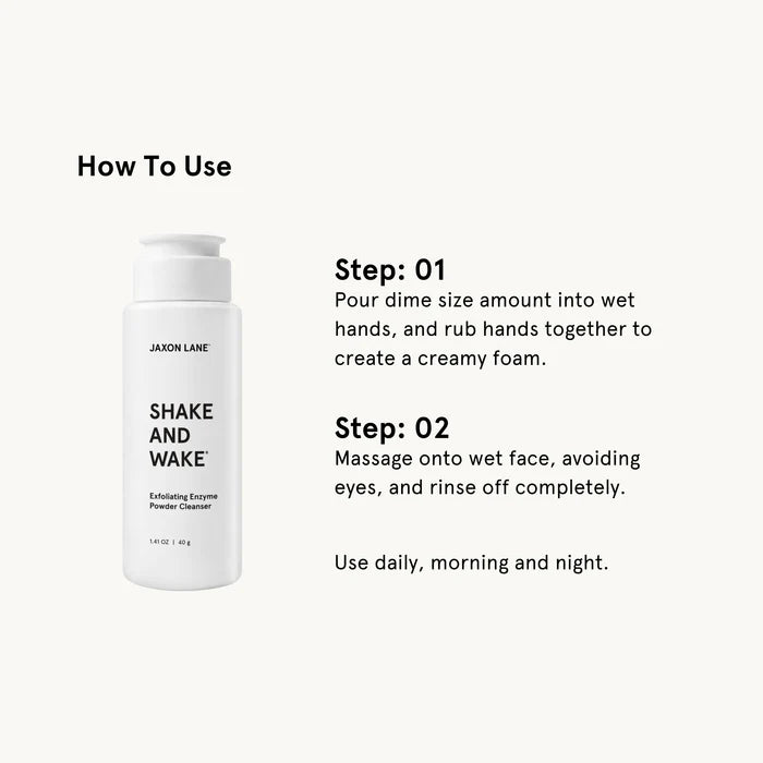 Jaxon Lane Shake And Wake – Enzyme Powder Face Wash