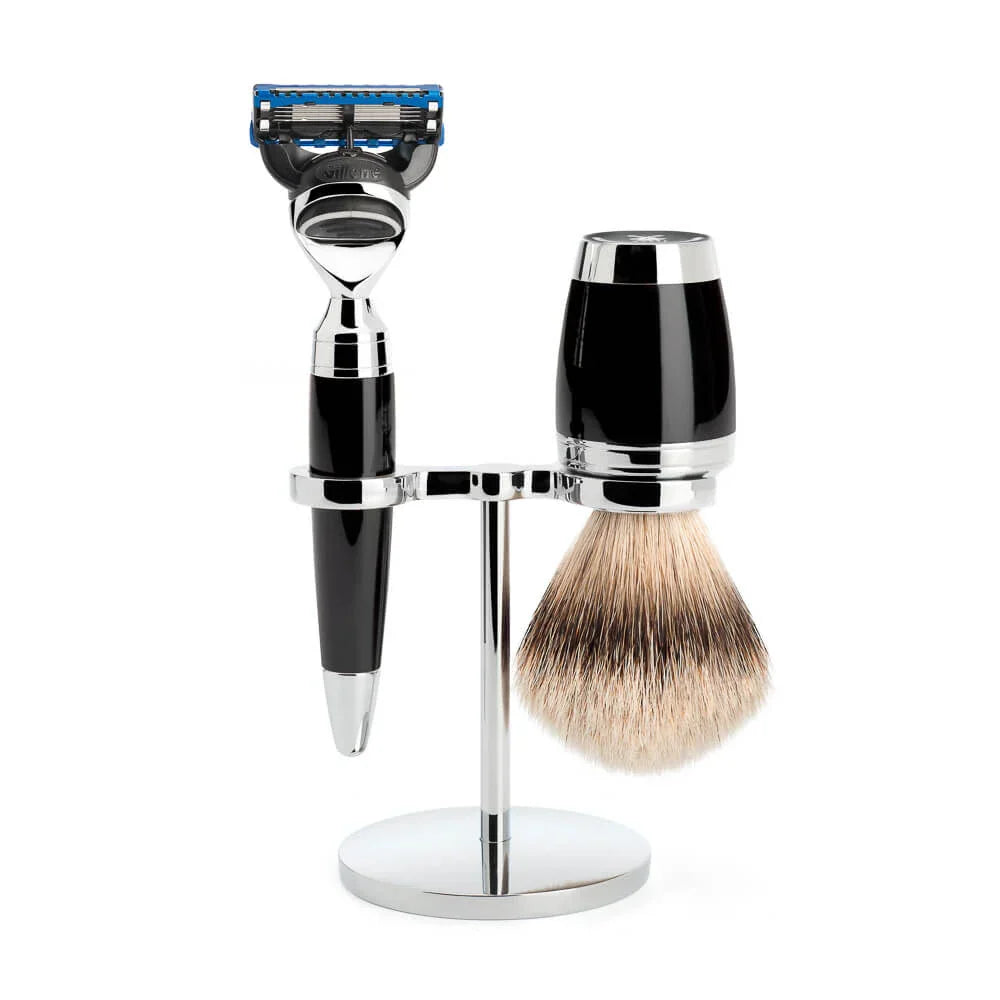 Ensemble de Rasage Stylo 3 Pièces - Noir