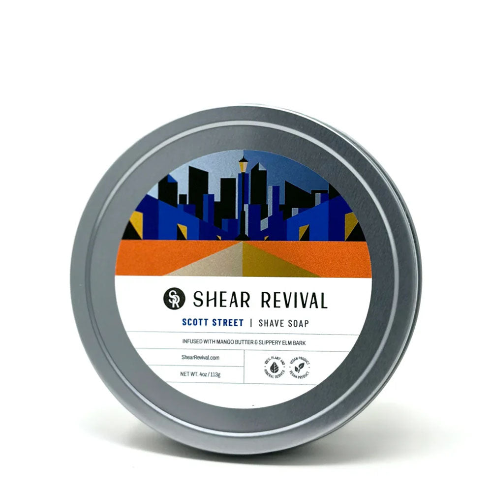 Shear Revival Scott Street Shave Soap – Bay & Lime