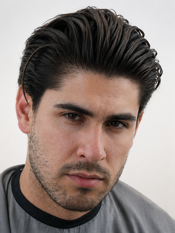 Slick back mat moderne avec undercut