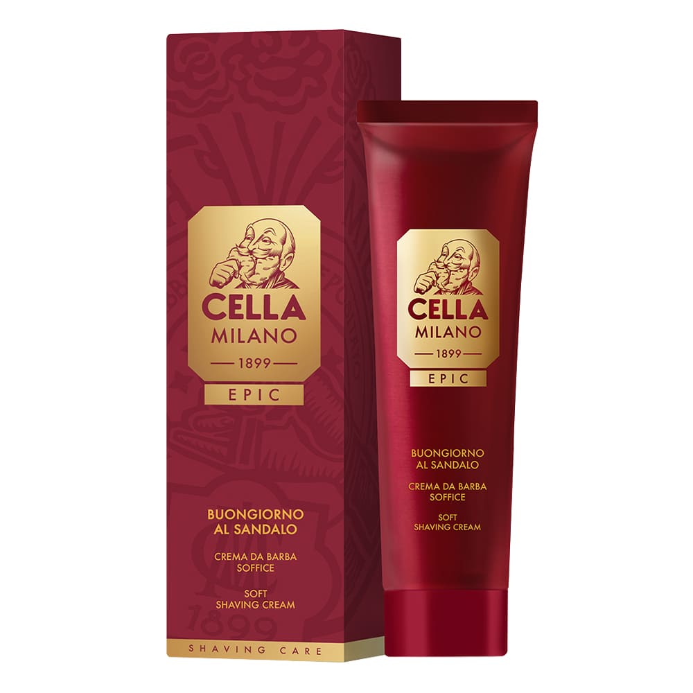 Cella Milano Epic Crème à Raser – Buongiorno al Sandalo