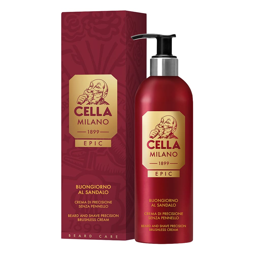 Cella Milano Epic Crème de Précision Barbe – Buongiorno al Sandalo