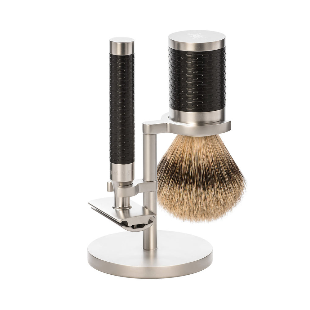 Mühle Rocca Shaving Set Stainless Steel - Black