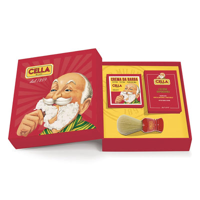 Image de Coffret de rasage traditionnel – crème, lotion et blaireau
