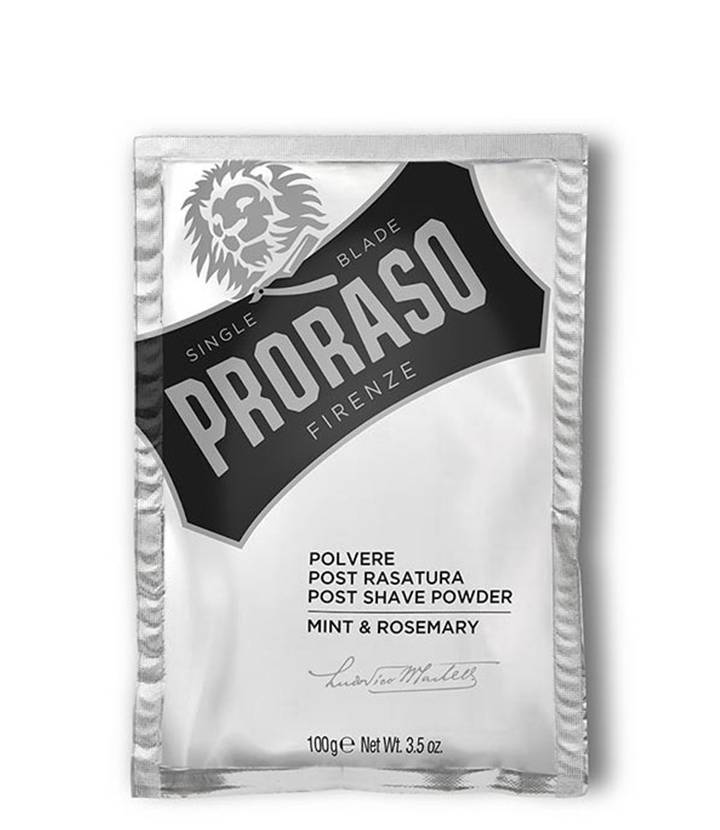 Proraso Poudre Après-Rasage – Menthe & Romarin