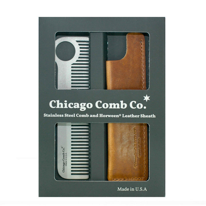 Coffret cadeau Chicago Comb Co. Modèle n° 1 – Acier inoxydable