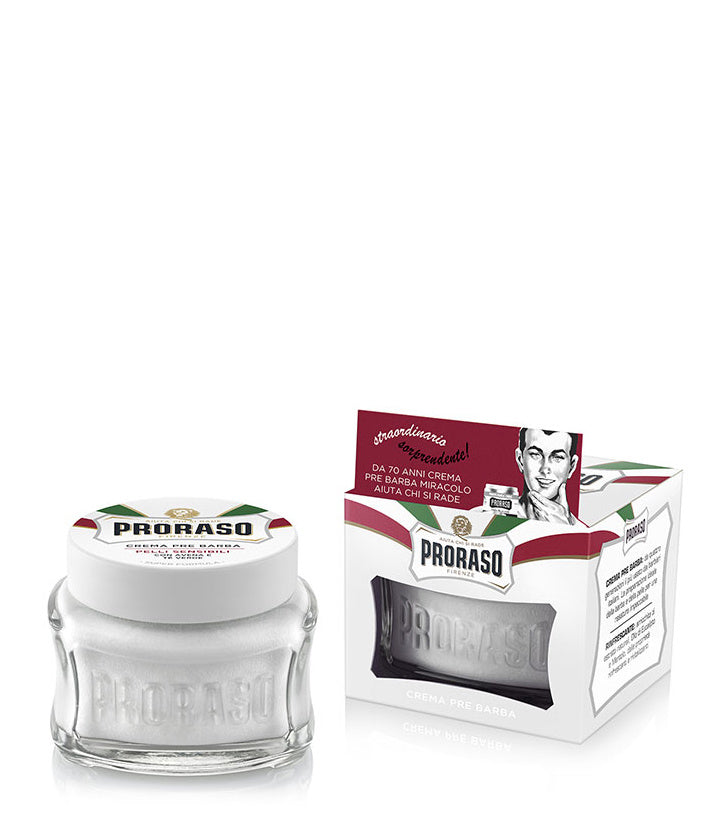 Proraso Crème pré-rasage – White Green Tea & Oatmeal