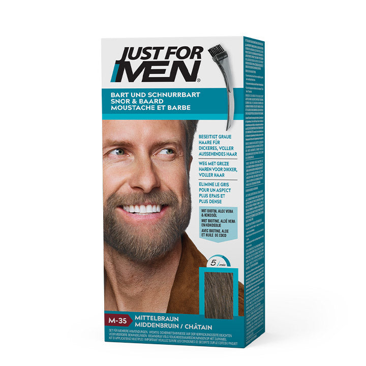 Just for Men Moustache & Barbe – Marron Moyen M-35