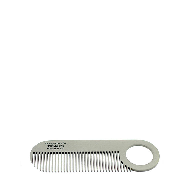 Chicago Comb Co. Peigne à barbe Modèle No. 2 – Titane
