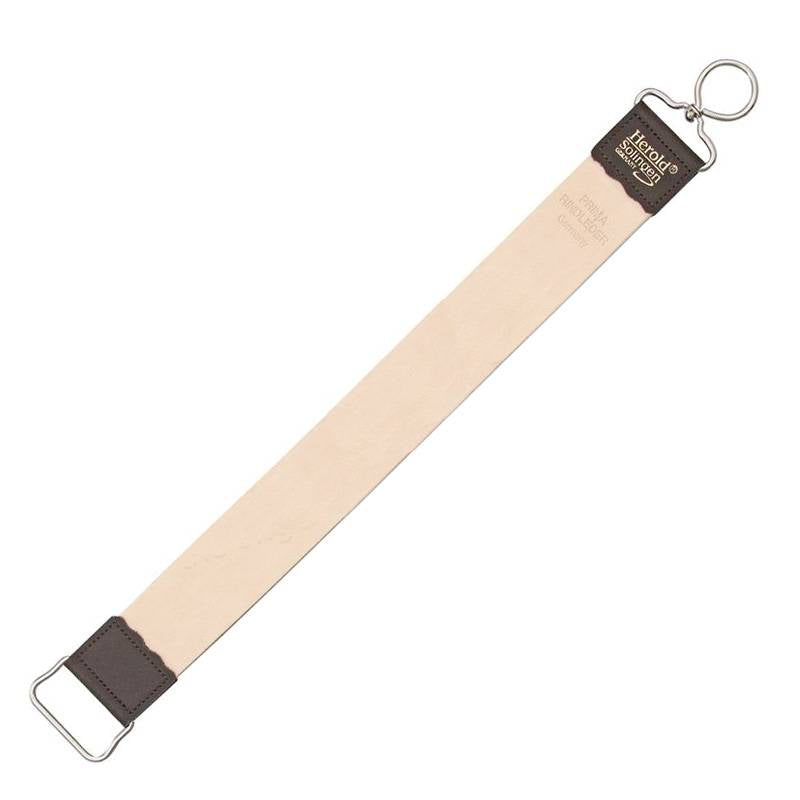 Herold of Solingen Hanging Razor Strop 189J – Double Face – Cuir Juchten/Linge