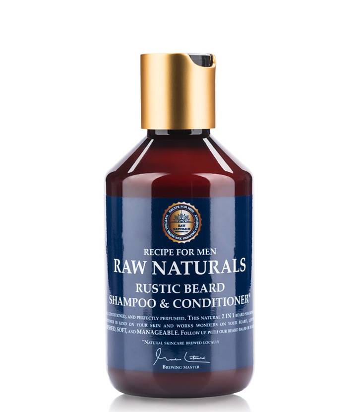 RAW Naturals Shampoing & Après-Shampoing à Barbe Rustique