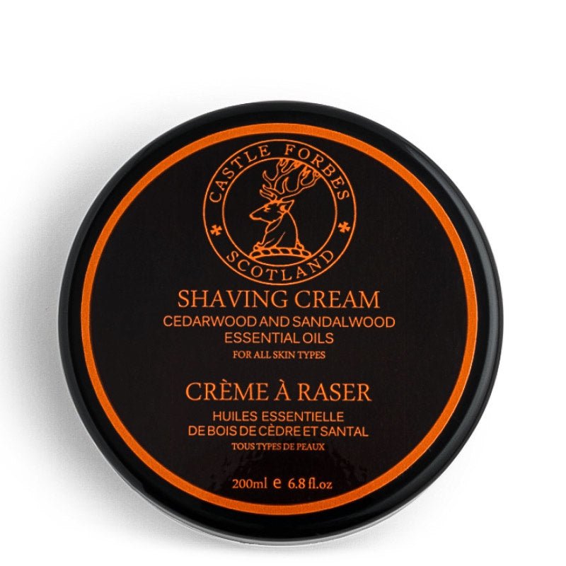 Crème à raser Castle Forbes – Cèdre & Bois de santal