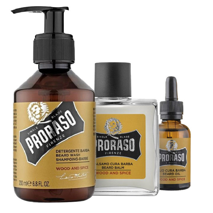 Ensemble de soins pour la barbe Proraso – Bois & Épices