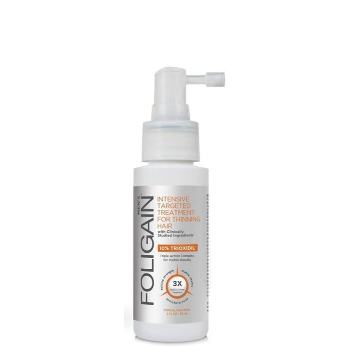 Foligain Triple Action Formule Complète pour Cheveux Clairsemés (10% Trioxidil)
